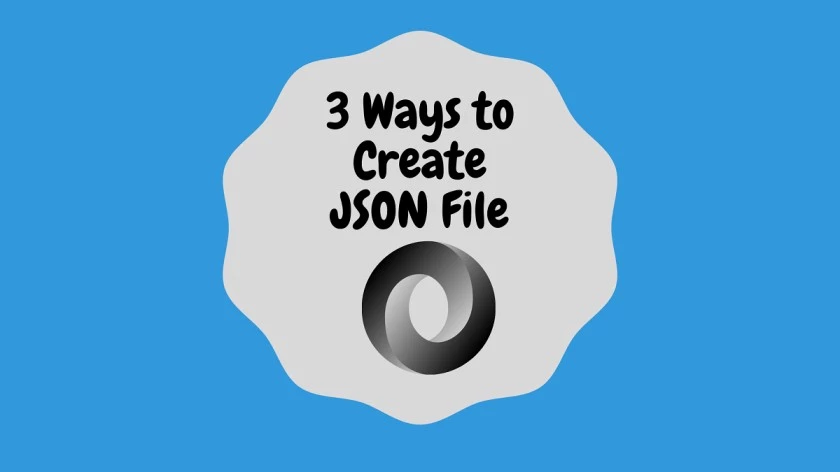 How to create JSON File?